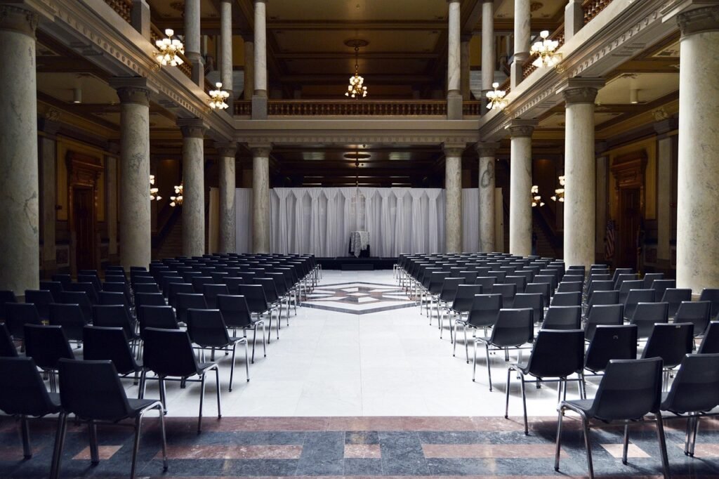 International conference venue in Athens with professional staging