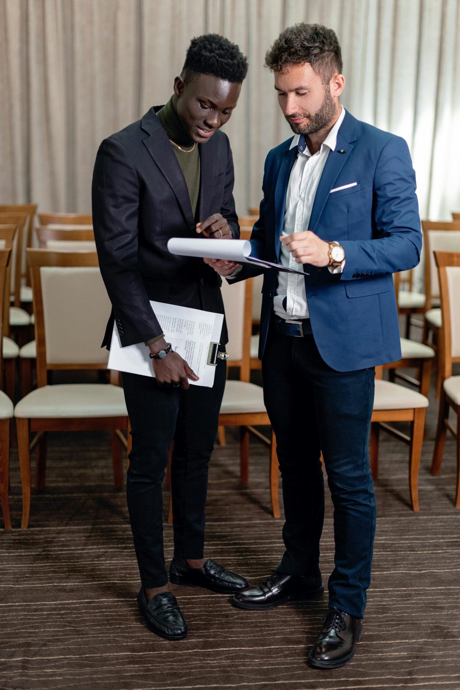 Professional event management team coordinating a corporate event in Athens